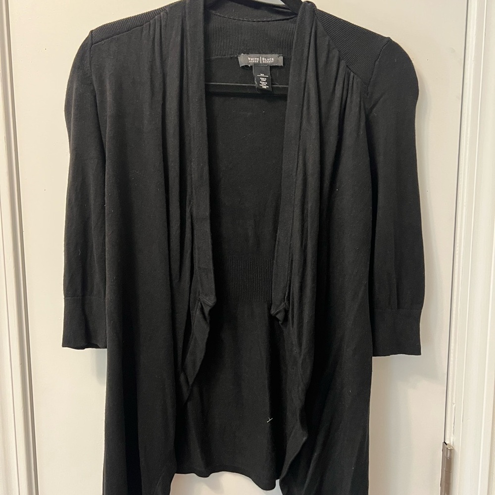 WHBM Black Cardigan Sweater